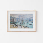 Fishing Boats Leaving the Harbor | Claude Monet Poster<br><div class="desc">Fishing Boats Leaving the Harbor, Le Havre (1874) | Claude Monet’s Fishing Boats Leaving the Harbor, Le Havre (1874) is an impressionist masterpiece capturing fishing boats departing the bustling harbor of Le Havre. The painting showcases Monet's characteristic loose brushwork, vibrant color palette, and atmospheric effects, emphasizing the dynamic interaction of...</div>