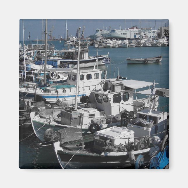 Fishing Boats Magnet (Front)