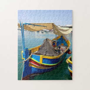 Fishing Boats of Malta. Jigsaw Puzzle