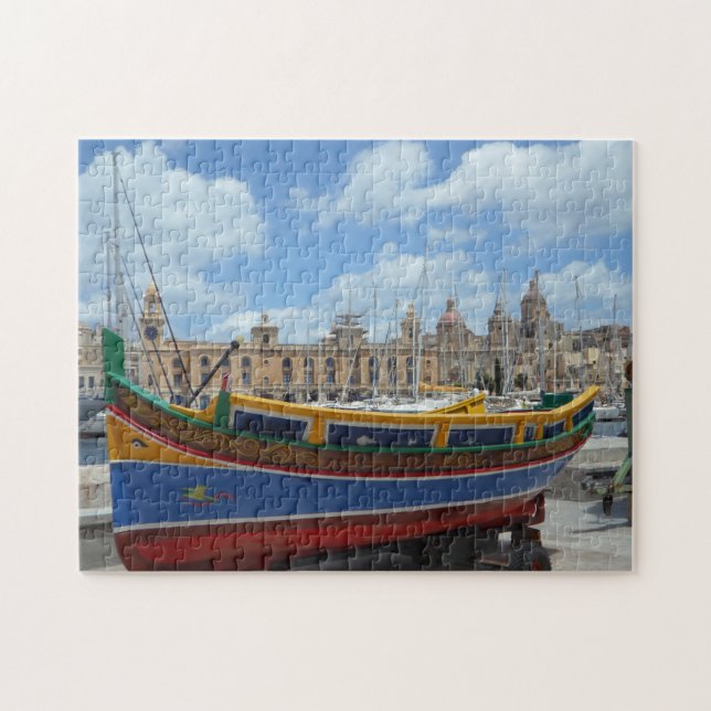 Fishing Boats of Malta. Jigsaw Puzzle (Horizontal)
