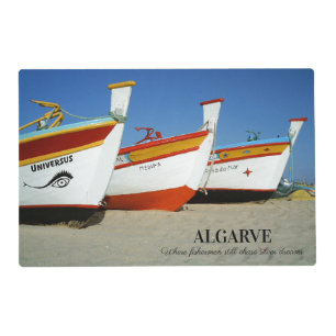 Fishing Boats on Algarve's Beach Photo Placemat