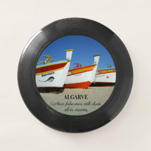 Fishing Boats on Algarve's Beach Photo Wham-O Frisbee