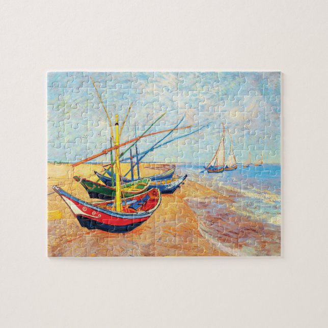 Fishing Boats on the Beach at Saintes-Maries Jigsaw Puzzle (Horizontal)