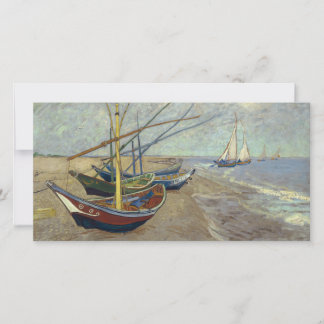 Fishing Boats on the Beach by Vincent Van Gogh