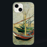 Fishing Boats on the Beach by Vincent van Gogh Case-Mate iPhone 14 Case<br><div class="desc">Fishing Boats on the Beach at Saintes-Maries (1888) by Vincent van Gogh is a vintage post impressionism fine art nature painting. A seascape featuring sailboats on the beach and in the ocean. A maritime scene with sailing ships. About the artist: Vincent Willem van Gogh (1853-1890) was a post impressionist painter...</div>