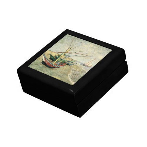 Fishing Boats on the Beach by Vincent van Gogh Gift Box