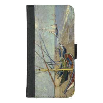Fishing Boats On The Beach Iphone 8/7 Plus Wallet Case by vintage_gift_shop at Zazzle