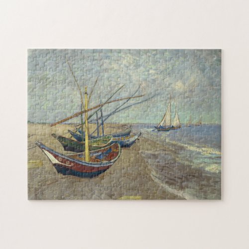 Fishing boats on the beach jigsaw puzzle