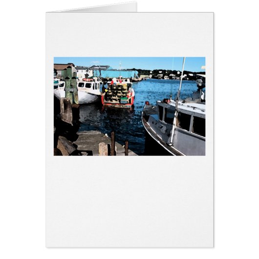 Fishing Boats Painting Cards (Front)