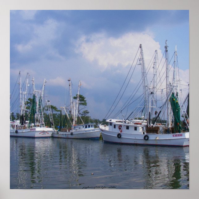 Fishing Boats Poster (Front)