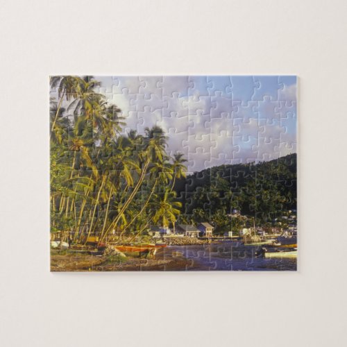 Fishing boats Soufriere St Lucia Caribbean Jigsaw Puzzle