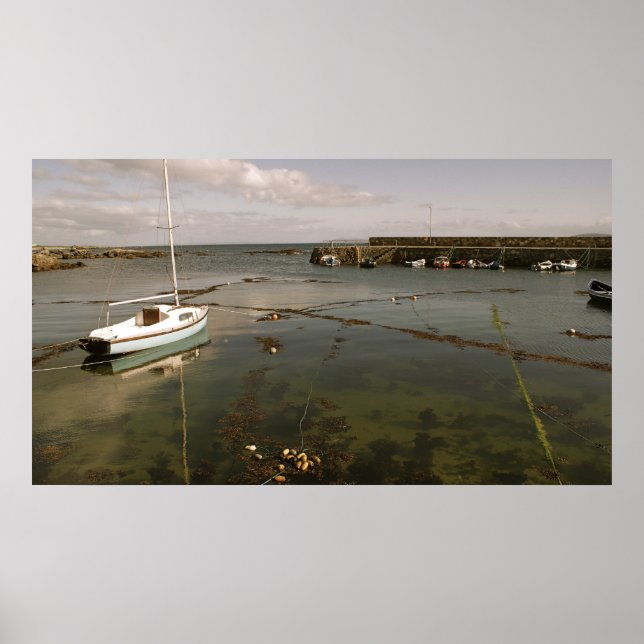 Fishing Boats Spiddal Ireland Poster (Front)