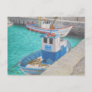 Fishing Boats - Tarifa Spain Postcard