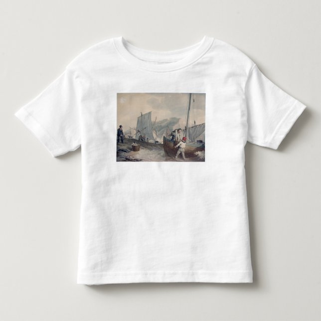 Fishing Boats Unloading Toddler T-shirt (Front)