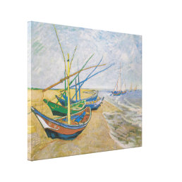 Fishing Boats | Vincent Van Gogh Canvas Print