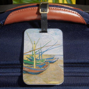 Fishing Boats Vincent van Gogh Luggage Tag