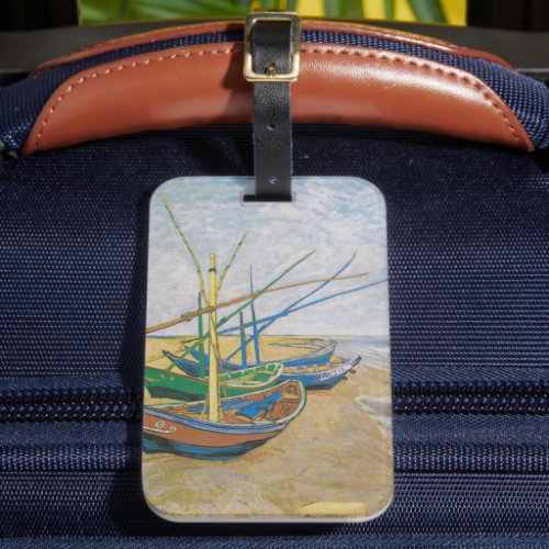 Fishing Boats  Vincent Van Gogh Luggage Tag