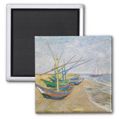 Fishing Boats  Vincent Van Gogh Magnet