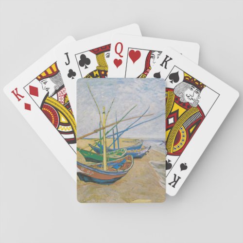 Fishing Boats  Vincent Van Gogh Poker Cards