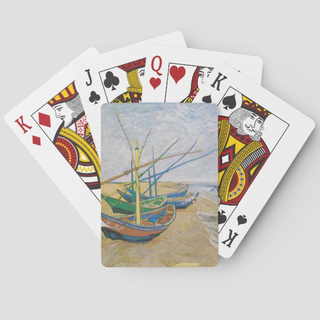 Fishing Boats | Vincent van Gogh Poker Cards (Back)
