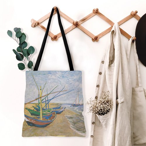 Fishing Boats  Vincent Van Gogh Tote Bag