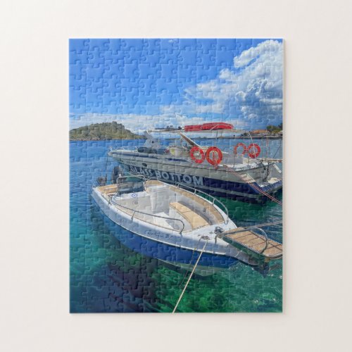 Fishing Boats Zakynthos Greece Jigsaw Puzzle
