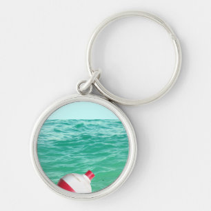 Fishing Bobber in Water Keychain