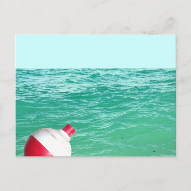 Fishing Bobber in Water Postcard (Front)