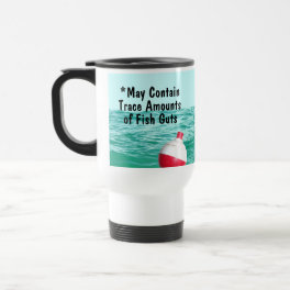 Fishing Bobber in Water Travel Mug