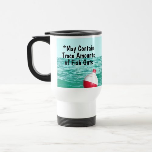 Fishing Bobber in Water Travel Mug