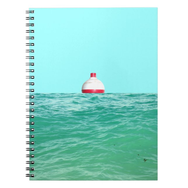 Fishing Bobber on Water Notebook (Front)