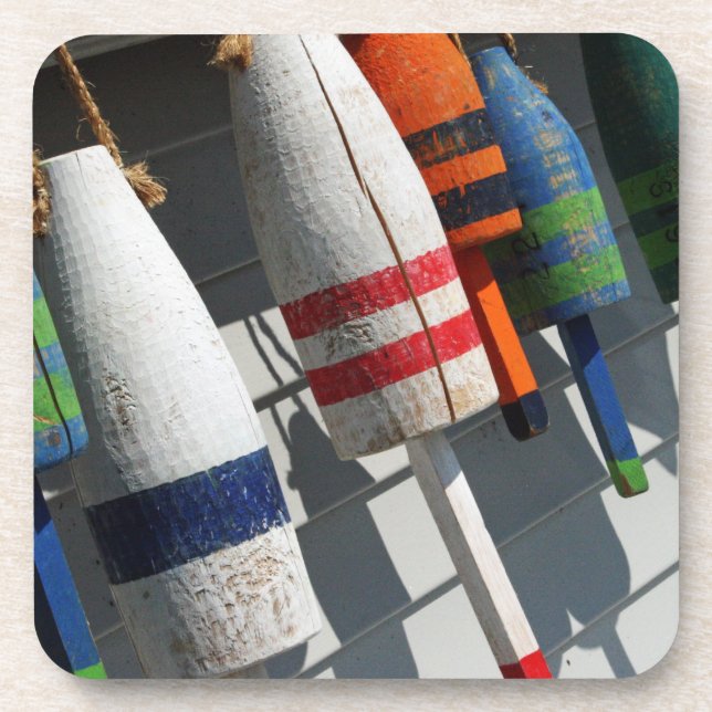 Fishing Bouy Cork Coaster set (Front)