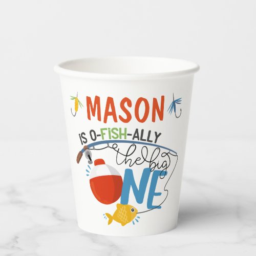 Fishing Boy Birthday Party Paper Cup