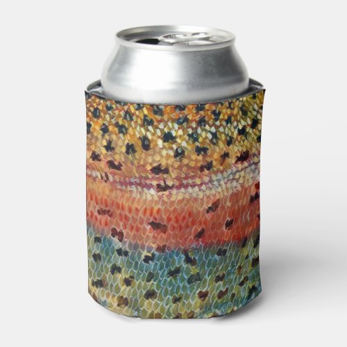 Fishing Brook Trout Can Cooler