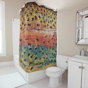 Fishing Brook Trout Shower Curtain