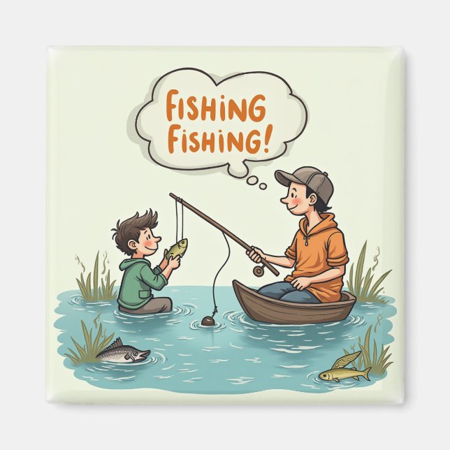 Fishing Buddies Forever! Magnet (Front)