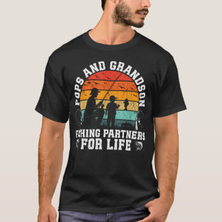 Fishing Buddies Pops And Grandson Fishing T-Shirt