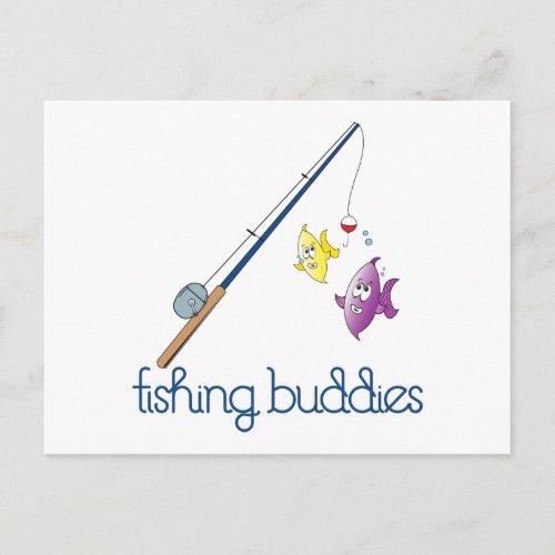 Fishing Buddies Postcard