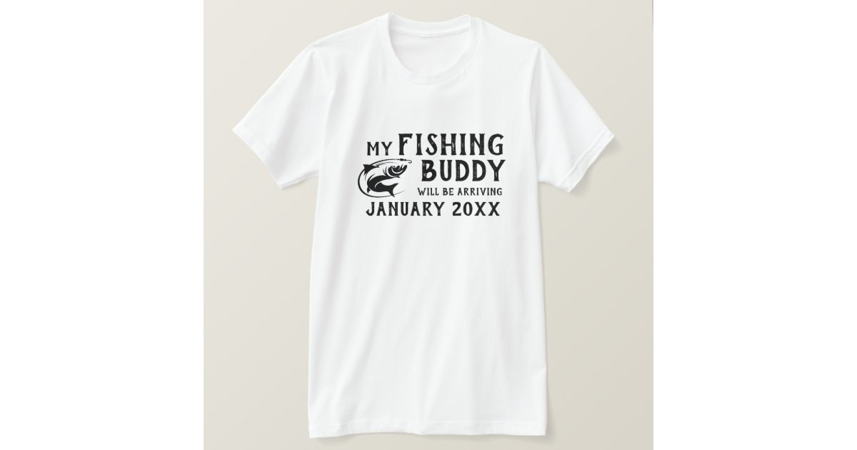 Fishing Buddy Baby Announcement T-Shirt