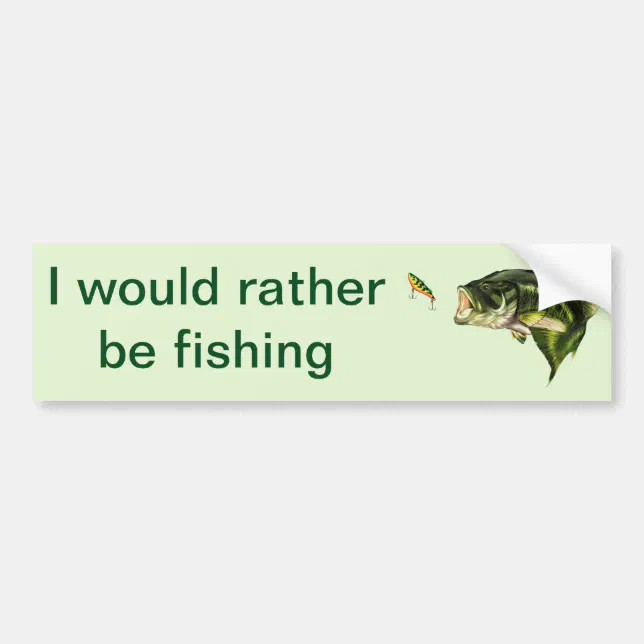 Fishing Bumper Sticker | Zazzle