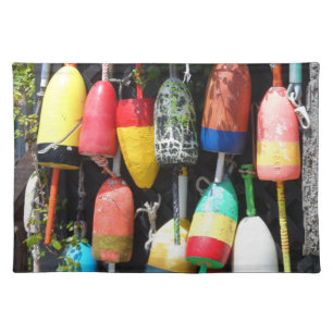 Fishing Buoys- Maine Cloth Placemat