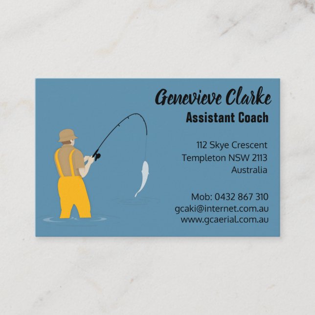 Fishing Business Card (Front)
