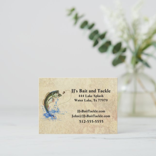 Fishing Business Card (Standing Front)