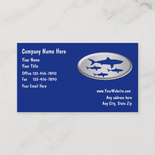 Customizable Fishing Business Cards