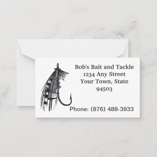 Customizable Fishing business cards