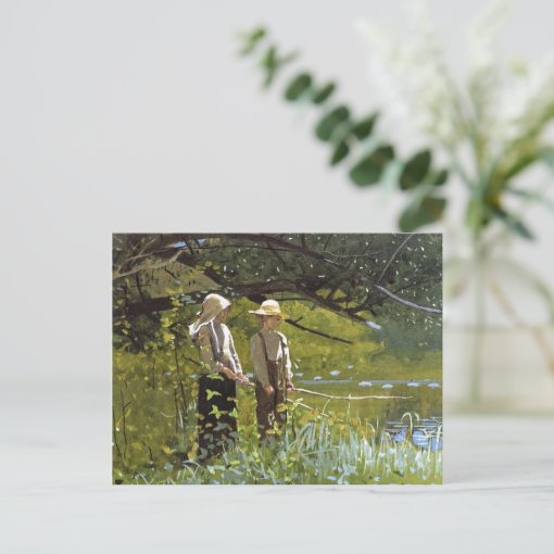 Fishing By Winslow Homer Postcard | Zazzle