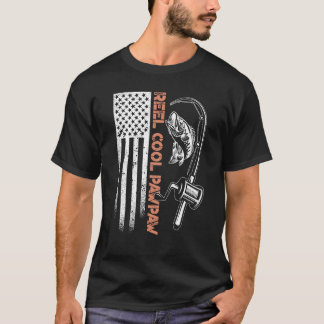 Fishing Camouflage American Flag Fish Reel cool Pa T-Shirt