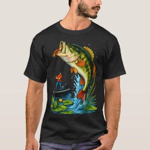 Fishing Camouflage US American Flag Fish Fisherman T-Shirt