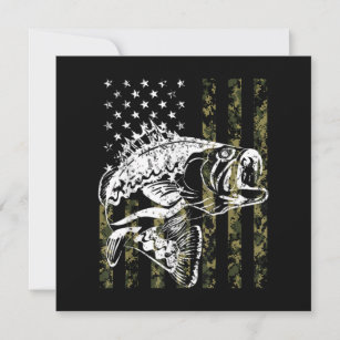 Camo American Flag Bass Fishing gift Camouflage Fish Fishing - American  Flag Bass - Tapestry
