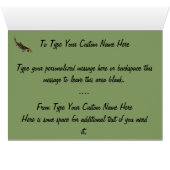 Fishing Card BC Wildlife Art Cards Custom (Inside Horizontal (Bottom))